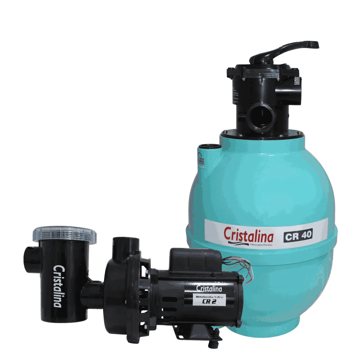 Kit Motobomba 1/2Cv + Pré Filtro de Piscina até 42000