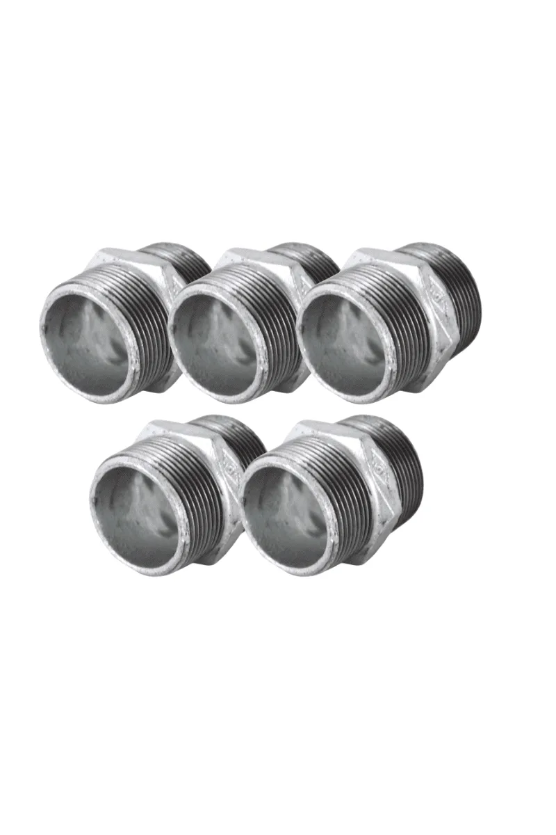 KIT NIPLES GALVANIZADOS PARA POÇO ARTESIANO 1" 5 UNDS